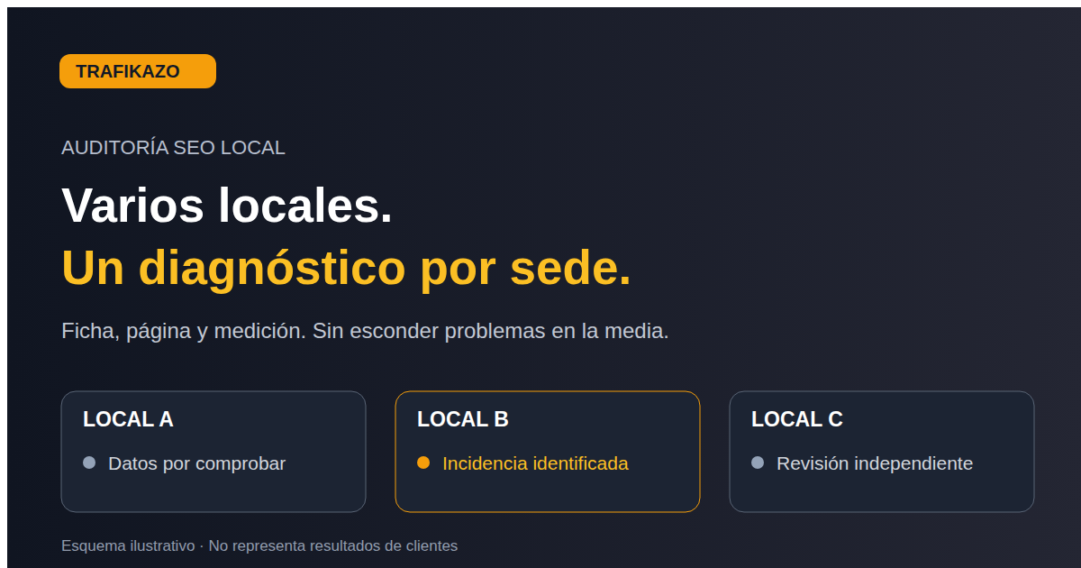 Auditoría SEO local para varios locales: qué revisar en cada ubicación